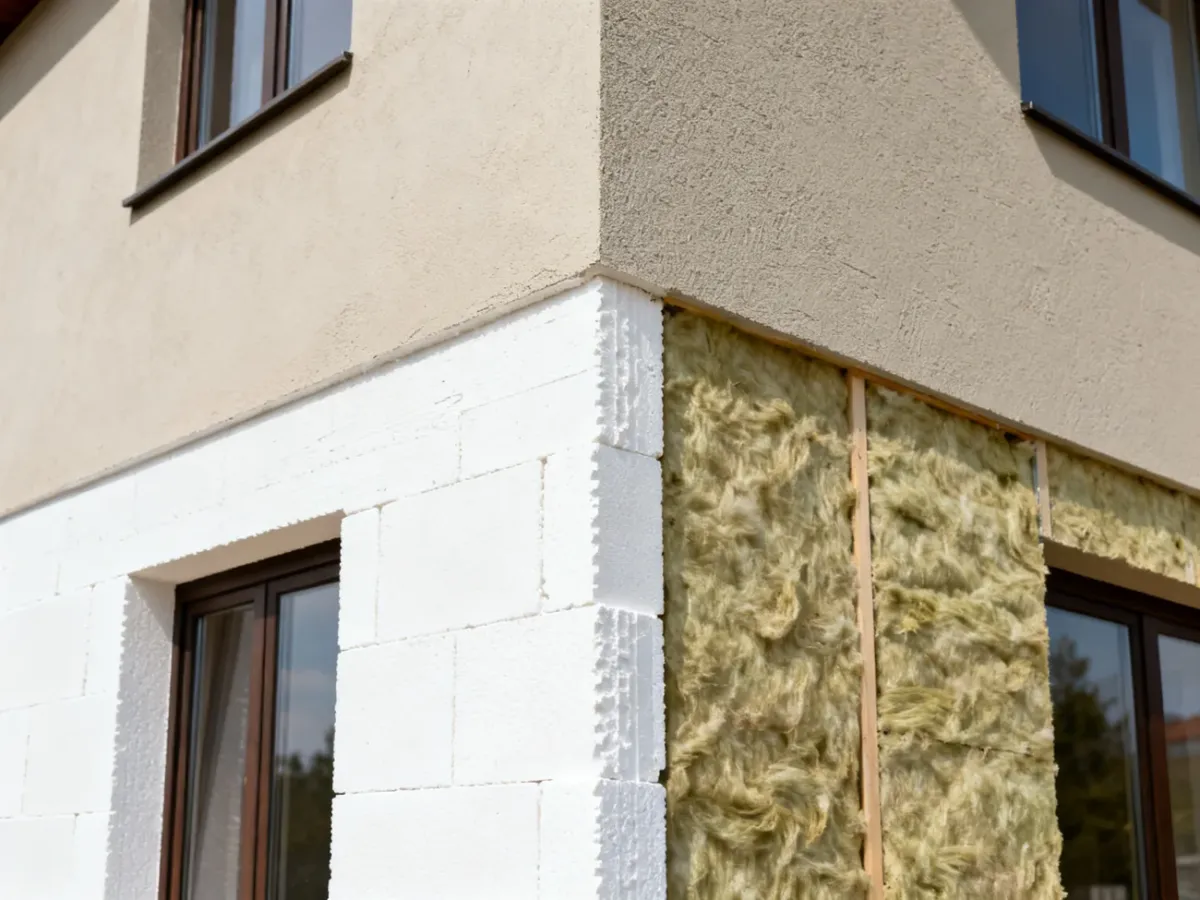 Porównanie tynku akrylowego na styropianie i mineralnego na wełnie mineralnej